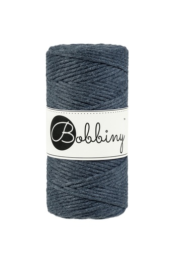 Corde Macramé Peigné 3mm Bobbiny - Couleur Charcoal