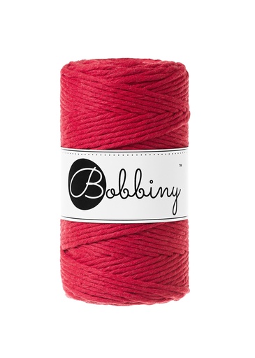 Corde Macramé Peigné 3mm Bobbiny - Couleur Classic Red