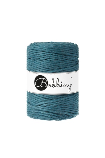 Corde Macramé Peigné 5mm Bobbiny - Couleur Peacock Blue