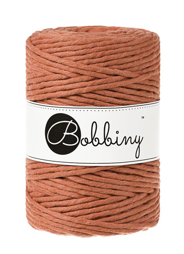 Corde Macramé Peigné 5mm Bobbiny - Couleur Terracotta