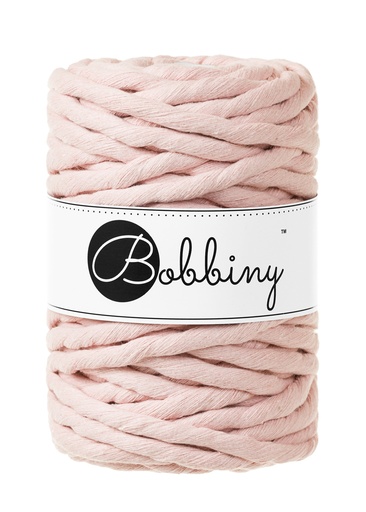 Corde Macramé Peigné 9mm Bobbiny - Couleur Pastel Pink