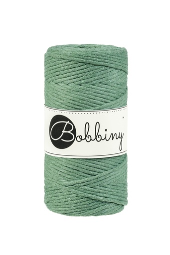 Corde Macramé Peigné 3mm Bobbiny - Couleur Eucalyptus Green