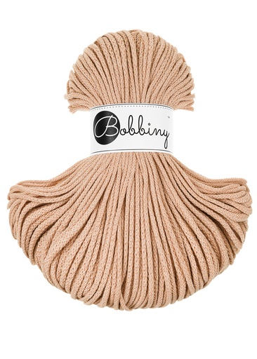 Corde Macramé Tressé 3mm Bobbiny - Couleur Biscuit