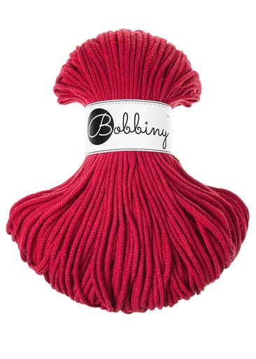 Corde Macramé Tressé 3mm Bobbiny - Couleur Classic Red