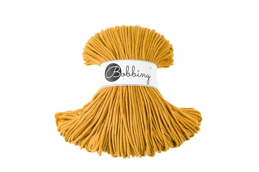 Corde Macramé Tressé 3mm Bobbiny - Couleur Mustard