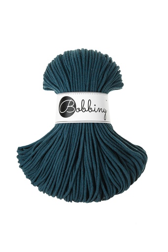 Corde Macramé Tressé 3mm Bobbiny - Couleur Peacock Blue