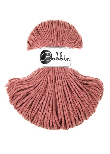 Corde Macramé Tressé 3mm Bobbiny - Couleur Peony