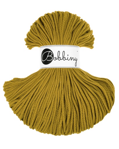 Corde Macramé Tressé 3mm Bobbiny - Couleur Spicy Yellow