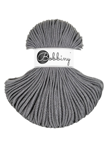 Corde Macramé Tressé 3mm Bobbiny - Couleur Stone Grey