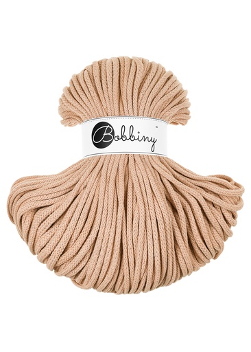 Corde Macramé Tressé 5mm Bobbiny - Couleur Biscuit