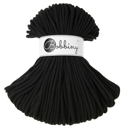Corde Macramé Tressé 5mm Bobbiny - Couleur Black