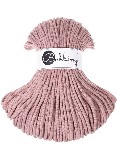Corde Macramé Tressé 5mm Bobbiny - Couleur Blush