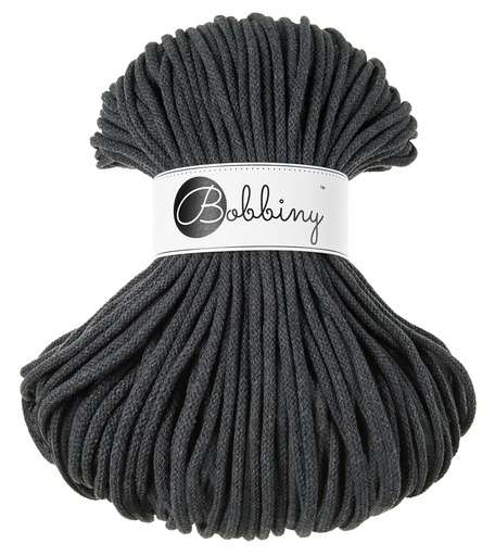 Corde Macramé Tressé 5mm Bobbiny - Couleur Charcoal