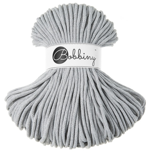 Corde Macramé Tressé 5mm Bobbiny - Couleur Light Grey