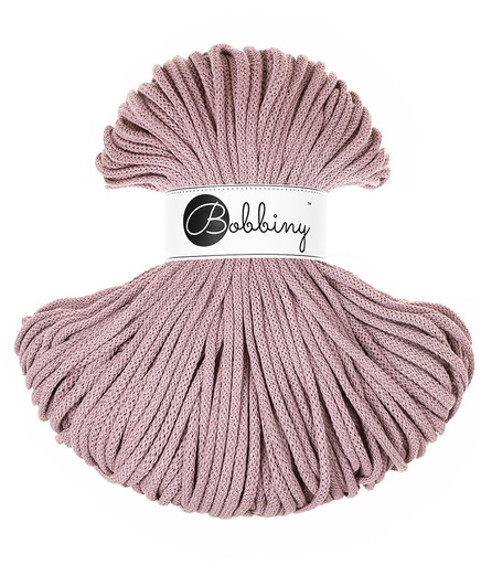 Corde Macramé Tressé 5mm Bobbiny - Couleur Mauve