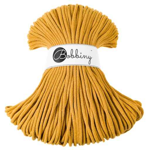Corde Macramé Tressé 5mm Bobbiny - Couleur Mustard