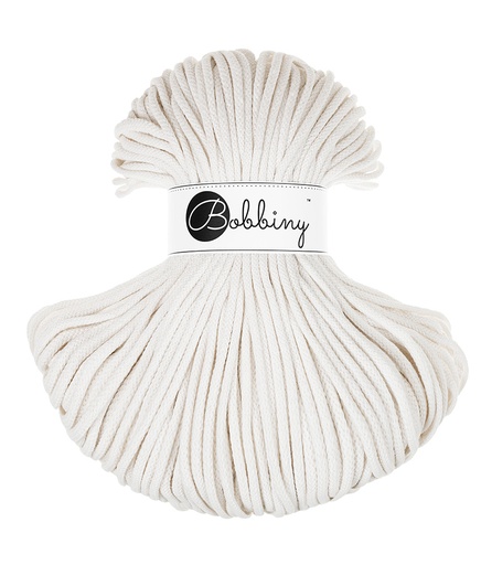Corde Macramé Tressé 5mm Bobbiny - Couleur Off White