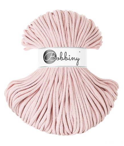 Corde Macramé Tressé 5mm Bobbiny - Couleur Pastel Pink