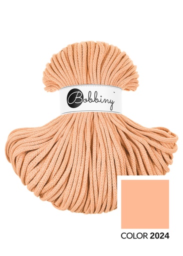 Corde Macramé Tressé 5mm Bobbiny - Couleur Peach Fuzz 2024