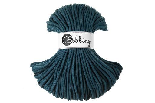 Corde Macramé Tressé 5mm Bobbiny - Couleur Peacock Blue