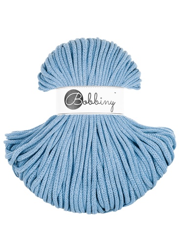 Corde Macramé Tressé 5mm Bobbiny - Couleur Perfect Blue