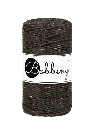 Corde Macramé Peigné 3mm Bobbiny - Couleur Golden Expresso