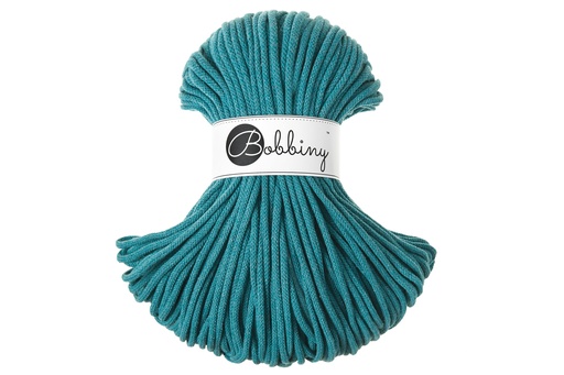 Corde Macramé Tressé 5mm Bobbiny - Couleur Teal