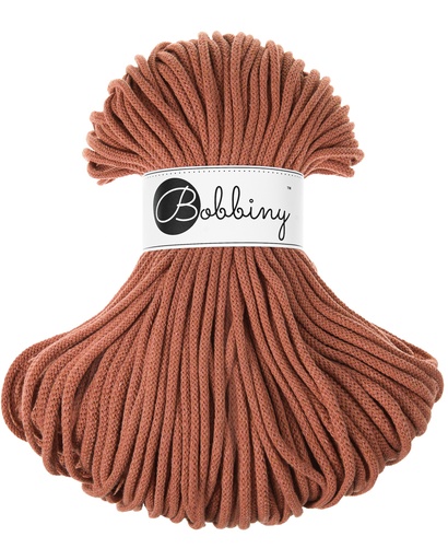 Corde Macramé Tressé 5mm Bobbiny - Couleur Terracotta