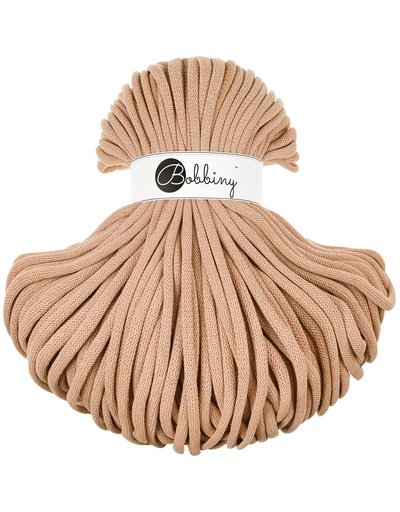 Corde Macramé Tressé 9mm Bobbiny - Couleur Biscuit
