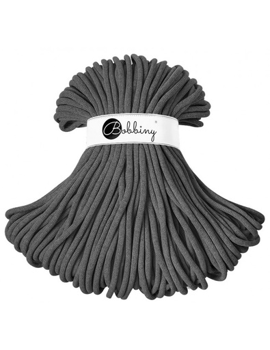 Corde Macramé Tressé 9mm Bobbiny - Couleur Charcoal