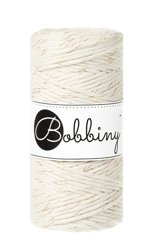 Corde Macramé Peigné 3mm Bobbiny - Couleur Golden Natural