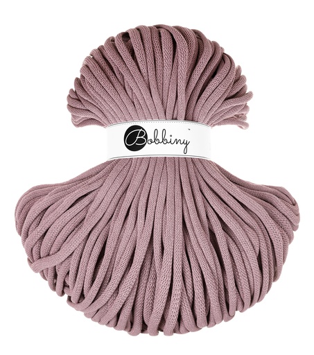 Corde Macramé Tressé 9mm Bobbiny - Couleur Mauve