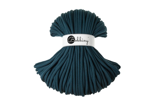 Corde Macramé Tressé 9mm Bobbiny - Couleur Peacock Blue