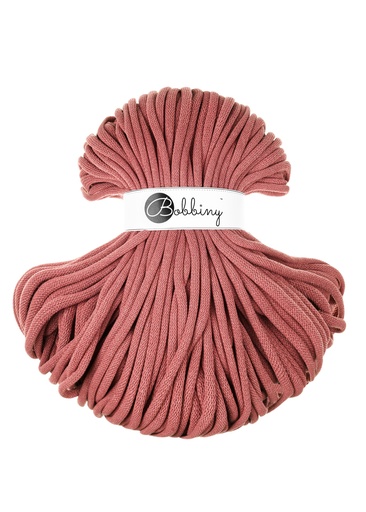 Corde Macramé Tressé 9mm Bobbiny - Couleur Peony