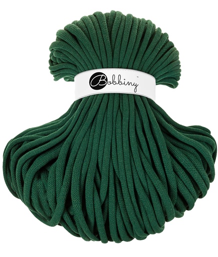 Corde Macramé Tressé 9mm Bobbiny - Couleur Pine Green