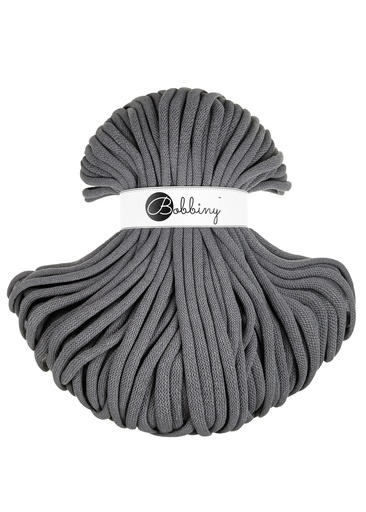 Corde Macramé Tressé 9mm Bobbiny - Couleur Stone Grey