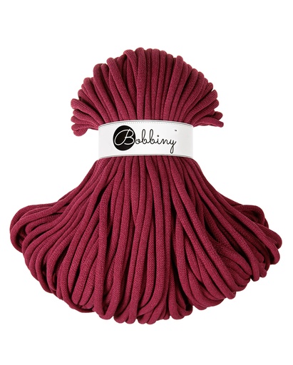 Corde Macramé Tressé 9mm Bobbiny - Couleur Wine Red