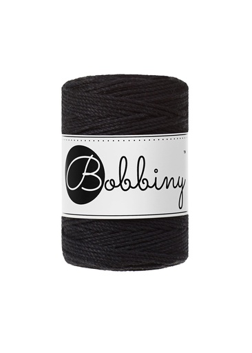 Corde Macramé Torsadé 1,5mm Bobbiny - Couleur Black