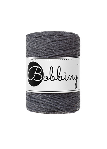 Corde Macramé Torsadé 1,5mm Bobbiny - Couleur Charcoal