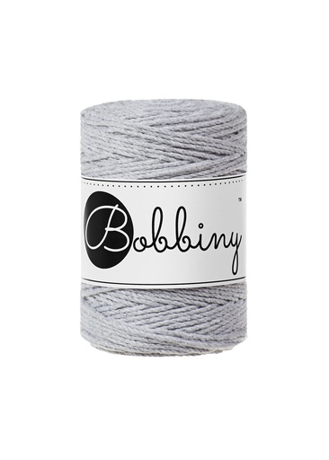 Corde Macramé Torsadé 1,5mm Bobbiny - Couleur Light Grey