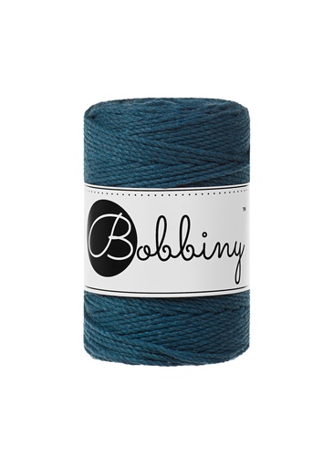 Corde Macramé Torsadé 1,5mm Bobbiny - Couleur Peacock Blue