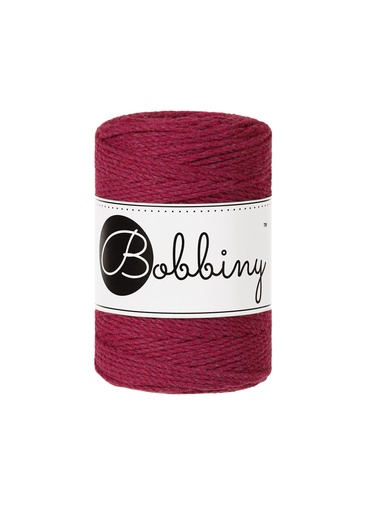 Corde Macramé Torsadé 1,5mm Bobbiny - Couleur Wine Red