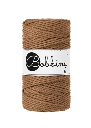 Corde Macramé Torsadé 3mm Bobbiny - Couleur Caramel