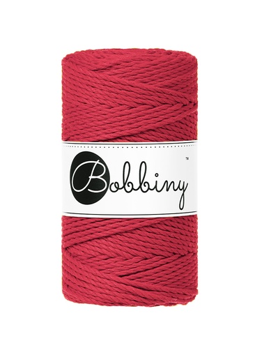 Corde Macramé Torsadé 3mm Bobbiny - Couleur Classic Red