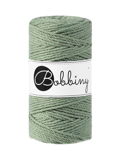 Corde Macramé Torsadé 3mm Bobbiny - Couleur Eucalyptus Green