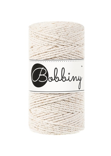 Corde Macramé Torsadé 3mm Bobbiny - Couleur Golden Natural