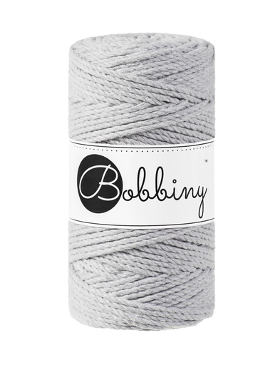Corde Macramé Torsadé 3mm Bobbiny - Couleur Light Grey