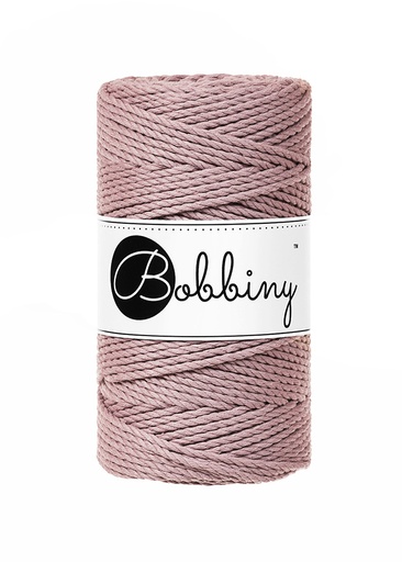 Corde Macramé Torsadé 3mm Bobbiny - Couleur Mauve