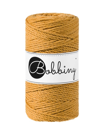 Corde Macramé Torsadé 3mm Bobbiny - Couleur Mustard
