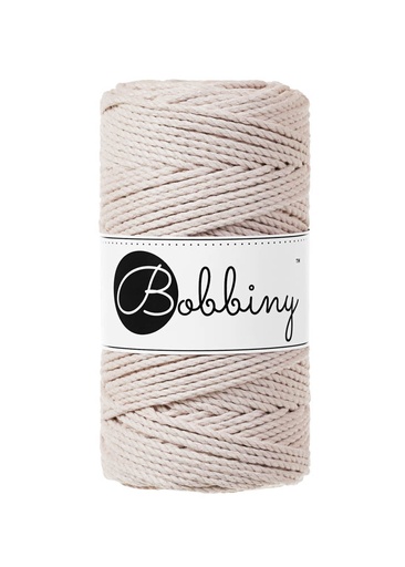 Corde Macramé Torsadé 3mm Bobbiny - Couleur Nude